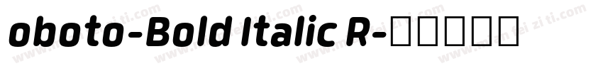 oboto-Bold Italic R字体转换